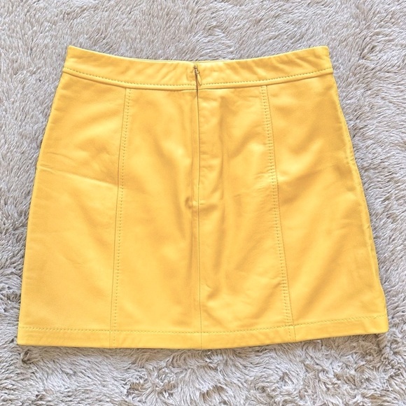 Gianni Bini Genuine Leather Mini Skirt XS NWT - Picture 6 of 12